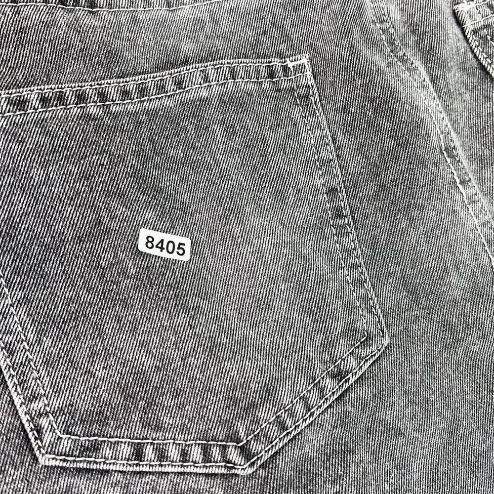 LOVE, FIRE Retro Slit‎ Jean Denim Maxi Skirt Size 13 Black Acid Wash 90s Grunge - Picture 9 of 9